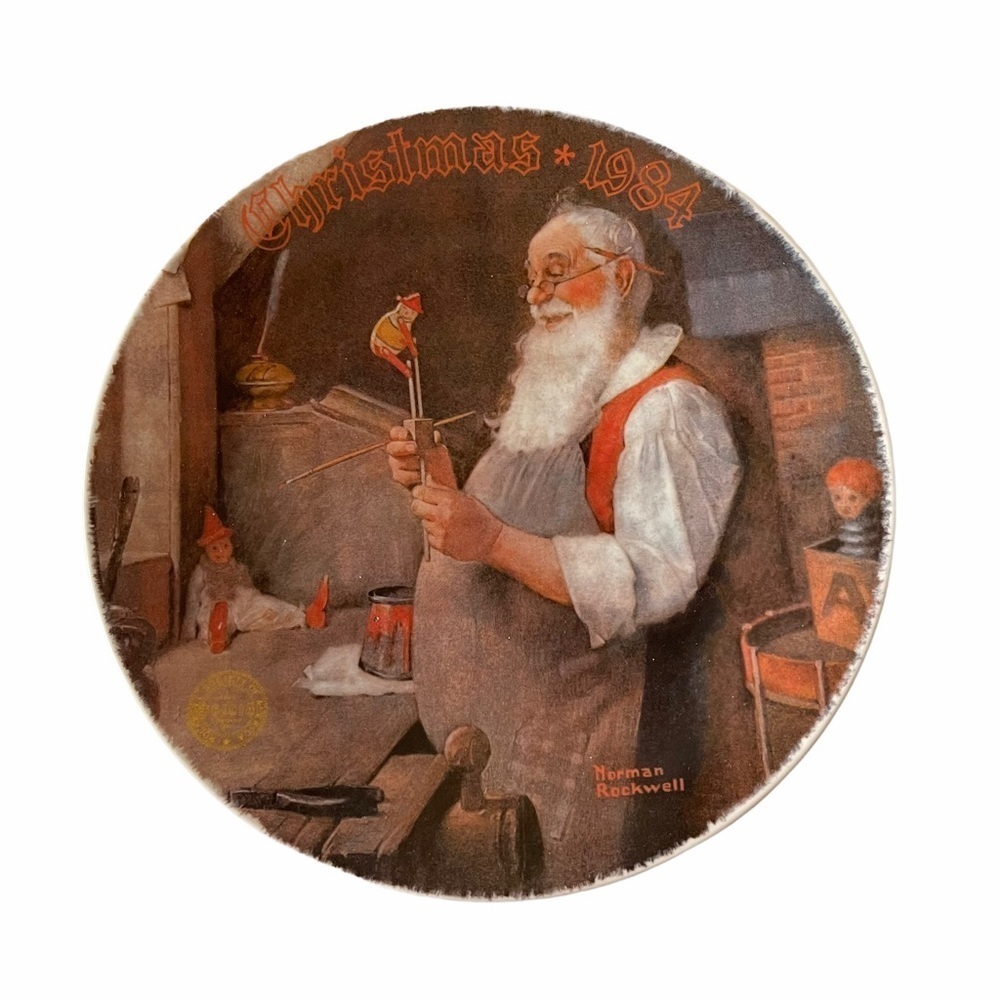 Norman Rockwell Christmas 1984 Knowles Plate